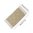 thumbnail image 3 of EGNMCR Kitchen Utensils Set, Cooking Utensils Set, Placemats Napkins New Thick Cotton And Linen With Tassel Placemats Insulated Placemats Beautiful And Practical Table Insulation Mat Placemat Napkin, 3 of 6