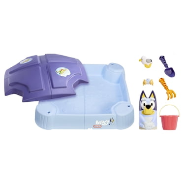 Bac à sable Jour de plage Little Tikes Bluey avec 6 accessoires, jeu actif Bluey, pour les filles et les garçons âgés de 1 à 6 ans
