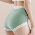 thumbnail image 4 of High Waist Abdominal Support Briefs for Women, Lace Trimmed Color Block Design, Breathable Cotton Blend, Seamless Edges, Four-Season Wear, for Pregnancy and Daily Use, 4 of 8