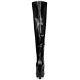 thumbnail image 4 of Unique Bargains Women's Patent Leather Platform Chunky Over Knee High Boots, 4 of 7