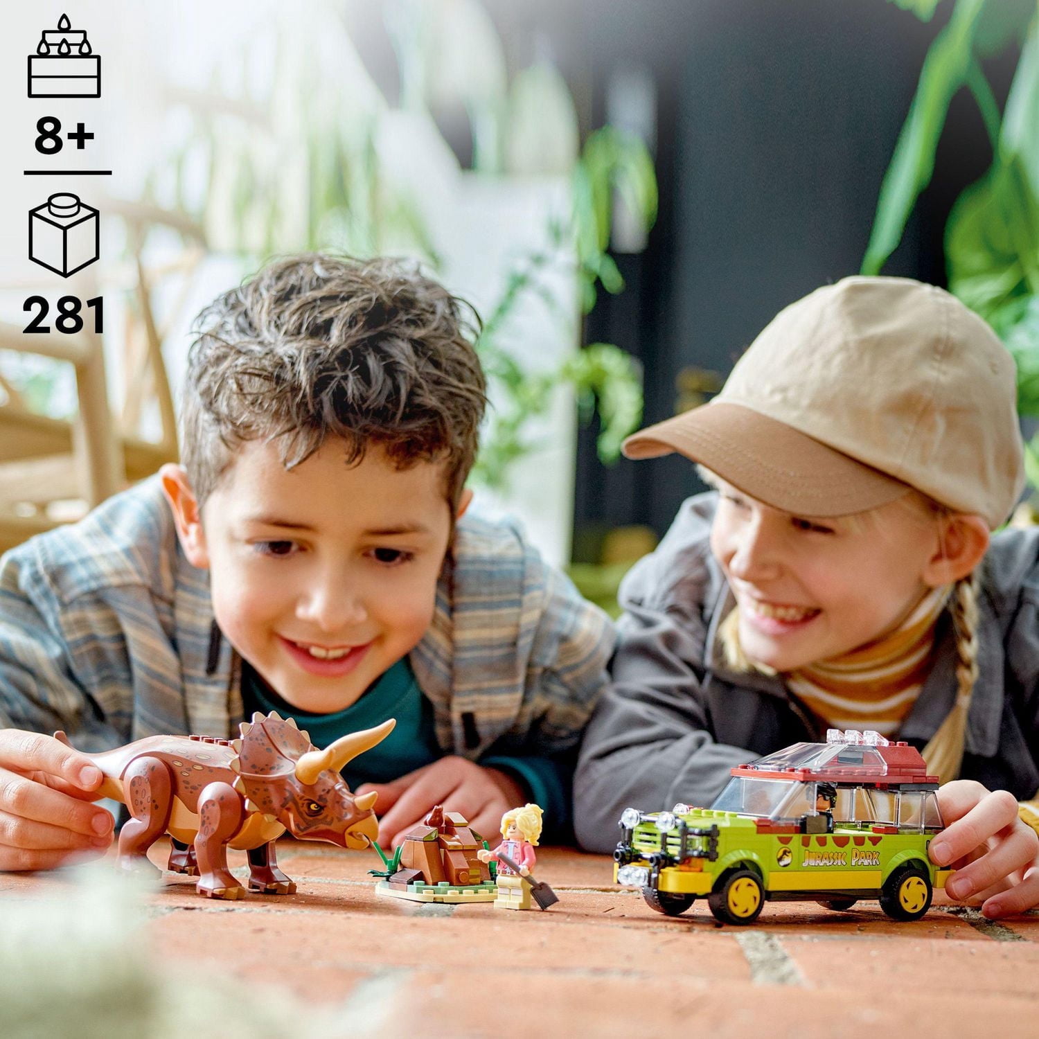 LEGO Jurassic World La recherche sur les tricératops 76959 Ensemble de construction (281 pièces)