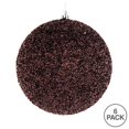 thumbnail image 2 of Vickerman N185775D Boule en Chocolat Perlée de 4,75 Pouces avec Perçage 6 par Sac, 2 of 2