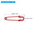 thumbnail image 2 of Uxcell Safety Pins 1.97 inch Large Metal Sewing Pins Red 20Pcs, 2 of 5