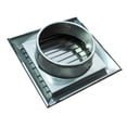 thumbnail image 2 of 100/150mm Stainless Steel Movable Square Vents External Wall Rain Cap, 2 of 4
