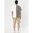 thumbnail image 4 of Unique Bargains Men's Shirts Short Sleeve Summer Cotton Patchwork Button Down Shirts Leopard Print 2XL, 4 of 5