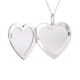 thumbnail image 2 of Initial Heart Locket Necklace in 10K White Gold, 2 of 2