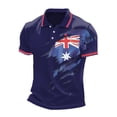 thumbnail image 1 of SHIXIAOO Homme Drapeau du Royaume-Uni Jack Imprimé Décontracté Affaires Manches Raglan Bouton Col à Revers Imprimé Festif Célébration Haut Concert T-Shirts pour Hommes T-Shirts pour Hommes Mode Designer Coupe Ajustée Chemises pour Hommes Grande Taille Hommes, 1 of 3