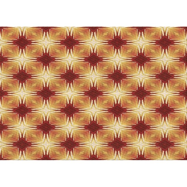 Ahgly Tapis Rectangulaire Orange Lavable en Machine, 6 Pieds x 9 Pieds