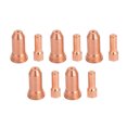 thumbnail image 2 of Electrode Tip Nozzle, Small 10Pcs Replacement Copper Portable Plasma Cutting Torch Consumables Durable  For PT-80 PT-100, 2 of 8