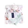 thumbnail image 3 of 2-Piece Owl Blanket & Character/Security Blanket Lovey Soft Toy Gift Set for Newborn Baby, 3 of 9