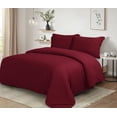 thumbnail image 3 of Swift Home Ultra Soft Solid Duvet Cover Set, King, Red, 3 of 4