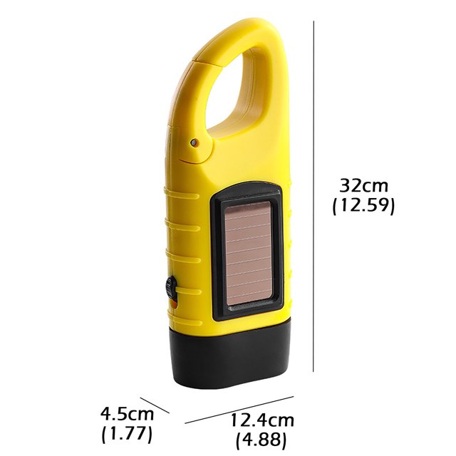 Lampe Solaire Rechargeable à Manivelle Portable Auto-Générative pour Éclairage d'Urgence
