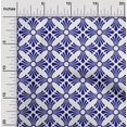 thumbnail image 2 of oneOone Rayon Royal Blue Fabric Mosaic Craft Projects Decor Fabric Printed By The Yard 56 Inch Wide, 2 of 5