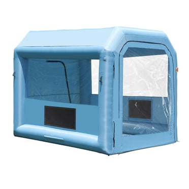 VEVOR Cabine de Peinture Gonflable, Cabine de Pulvérisation Gonflable 9,8 x 8,2 x 8,2 Pi, avec Souffleur Puissant de 550 W et Système de Filtre à Air, Cabine de Peinture Portable pour Voiture pour Motocyclette, Bicyclette, Peinture de Petits Meubles