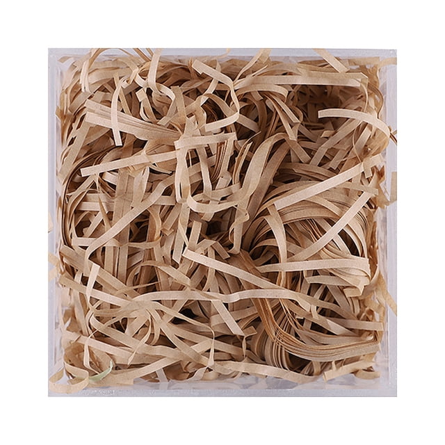 Relayinert 1 Pack Lafite Paper Raffia Filler Colorful Shredded Box Packaging Decoration Practical Wedding Party Easter New Year Kraft Color