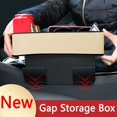 thumbnail image 1 of Car Storage Box Seat Gap Filled Reserved Charging Port PU Leather Multifunctional Car Cup Holder, 1 of 1