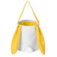 thumbnail image 2 of Ovzne Panier Queue de Lapin à Longues Oreilles en Coton et Lin Panier Rond Sac-Cadeau de Pâques Sac à Main Panier de Rangement pour Oeufs de Pâques Sac de Rangement en Liquidation, 2 of 6