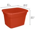 thumbnail image 4 of Sterilite Orange 68L Tote, 4 of 5