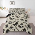 thumbnail image 2 of Erosebridal Cartoon Bat Bedding Full Comforter Set, Halloween Down Comforter, Boho Botanical Decor, Ultra Soft 3 Pieces, 2 of 8