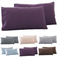 thumbnail image 2 of Trayknick 2Pcs Solid Color King Queen Pillow Case Home Bedroom Bed Cushion Cover Decor, 2 of 13