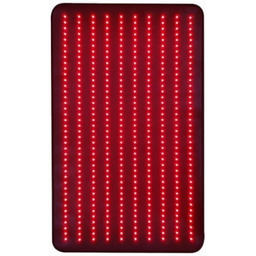 Red Light Therapy Mat, 23x38 inches, 400 LEDs, 3 Light Modes with Timer, 5-Level Dimming, Zero Flicker
