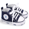 thumbnail image 2 of Fortune Baby Patchwork Canvas Shoes Anti-Slip Sole Flat Sneakers First Walkers, 2 of 2