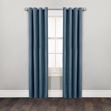 Mainstays Faux Suede Drapery Grommet Window Curtains Panel