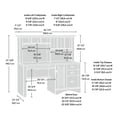 thumbnail image 3 of Sauder La Collection Harbor View® Bureau avec surmeuble, Finition Curado Cherry, 420475, 3 of 9