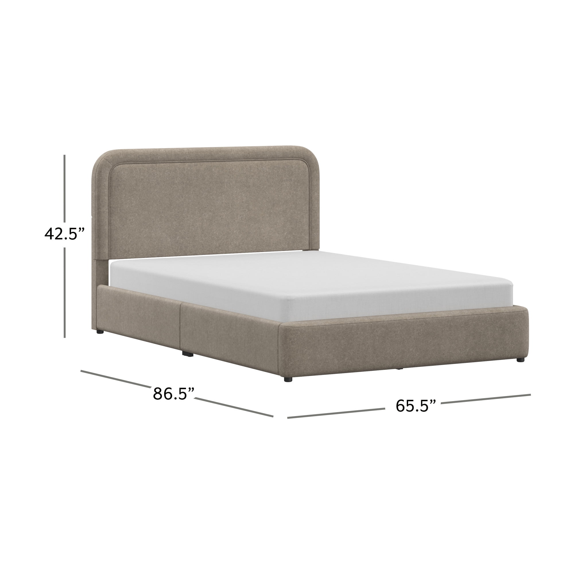 Lit plateforme Queen Juliet – Better Homes & Gardens, couleur sable