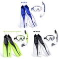 thumbnail image 2 of Snorkeling Set Wide View Diving Mask Snorkeling Flippers Dry Snorkel, 2 of 8