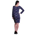 thumbnail image 3 of Moomaya Womens Full Sleeve Printed Midi Length Printed Bodycon Dress, 3 of 6