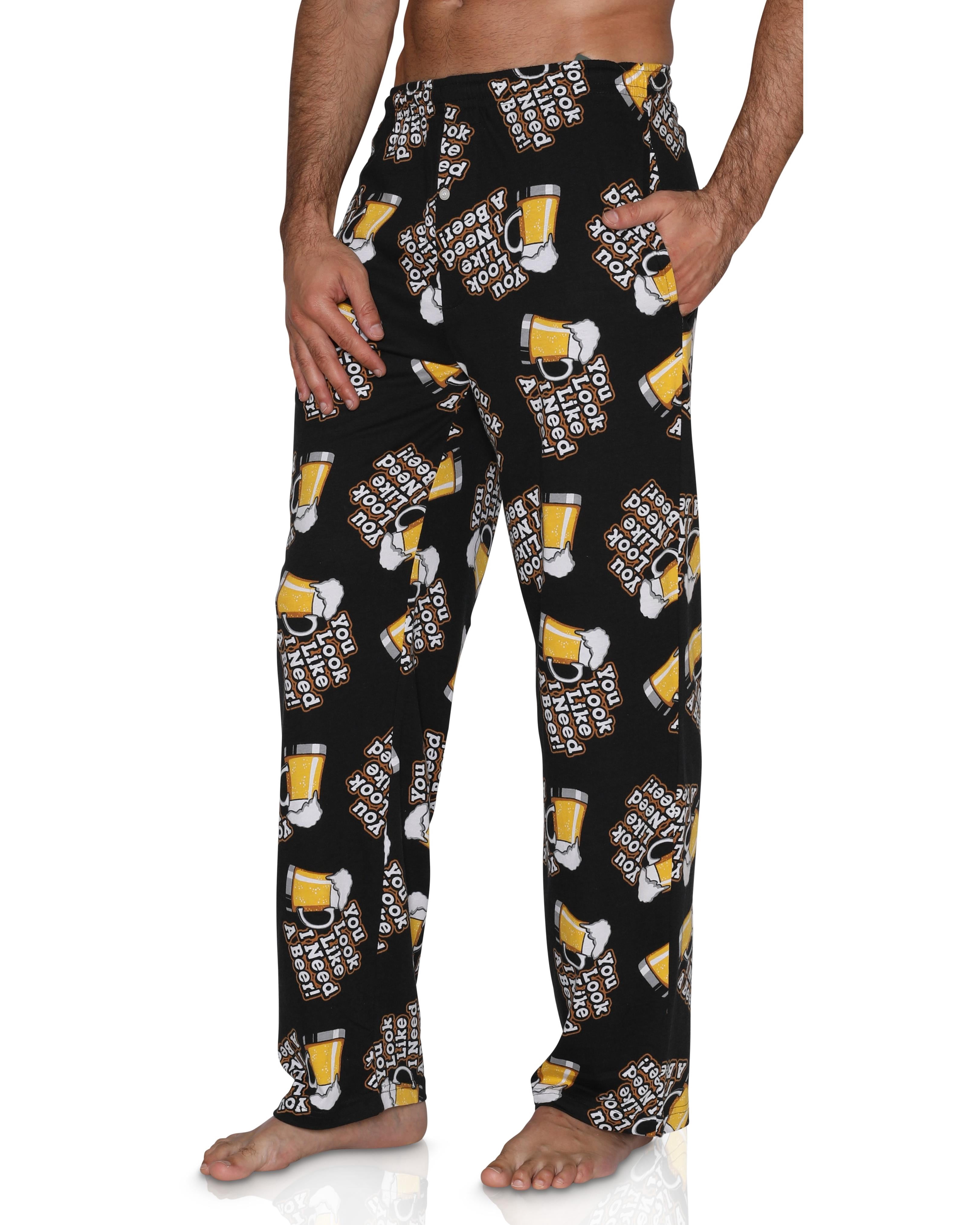 Pantalons de Détente Pyjama pour Hommes à Imprimés Amusants Boxeurs de Nuit