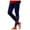 Navy, variant on Zhanying Christmas Light Leggings Plus Size Lounge Slimming Hip-Lifting Cut Clothes for Women Wine M