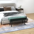 thumbnail image 2 of HOMCOM 39" End of Bed Bench, Upholstered Entryway Bench for Living Room, 2 of 10