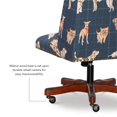 thumbnail image 3 of Linon Draper Chaise de Bureau Réglable Rembourrée en Bois pour Chien, Bleu, 3 of 17