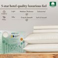 thumbnail image 3 of California Design Den - Luxury Sheets Bed 100% Cotton, 600 Thread Count, Deep Pocket, Snug Fit, Soft & Crisp Best Bedsheet Set with Sateen Weave, 3 of 5