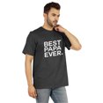 thumbnail image 2 of Inkmeso T-Shirt à Col Rond pour Hommes avec Imprimé Graphique Best Papa Ever.€ T-Shirt pour la Fête des Pères, 2 of 7