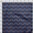 thumbnail image 3 of oneOone Silk Tabby Fabric Stripe Ikat Print Sewing Fabric BTY 42 Inch Wide, 3 of 4