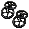 thumbnail image 1 of 4 Pcs Roue de Scooter 200 mm Matériau PU Épaisseur de Roulement 30 mm ABEC-7 Accessoires de Scooter, Noir Transparent, 1 of 7