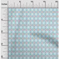 thumbnail image 2 of oneOone Cotton Poplin Twill Light Blue Fabric Asian Ikat Craft Projects Decor Fabric Printed By The Yard 56 Inch Wide, 2 of 4