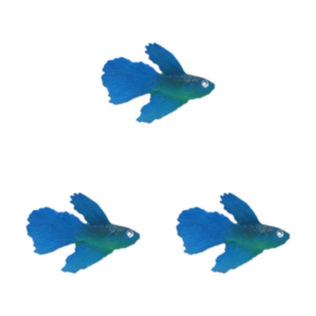 Thinsony Poissons Rouges Artificiels Lumineux Magnifiquement Conçus pour Aquariums Tan Bleu 3Set