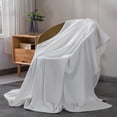 thumbnail image 5 of Kyusrd Summer All Home Savings!Solid Color Flannel Blanket Summer Conditioning Blanket office Nap Blanket layer Double sided Flannel Blanket All Season Thin Blanket, 5 of 5