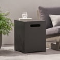 thumbnail image 1 of Square Metal Propane Tank Cover and Side Table by Real Flame, 1 of 5