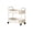 White, variant on Amzcrzy 3 Tier Rolling Cart with Armrests, Kitchen Rolling Storage Cart Bathroom Storage Rack Toilet Toiletries Storage Shelf Multifunctional Movable Trolley Storage Organizer for Room Office Dorm