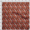 thumbnail image 4 of oneOone Viscose Jersey Orange Fabric Abstracts Sewing Craft Projects Fabric Prints By Yard 60 Inch Wide, 4 of 5