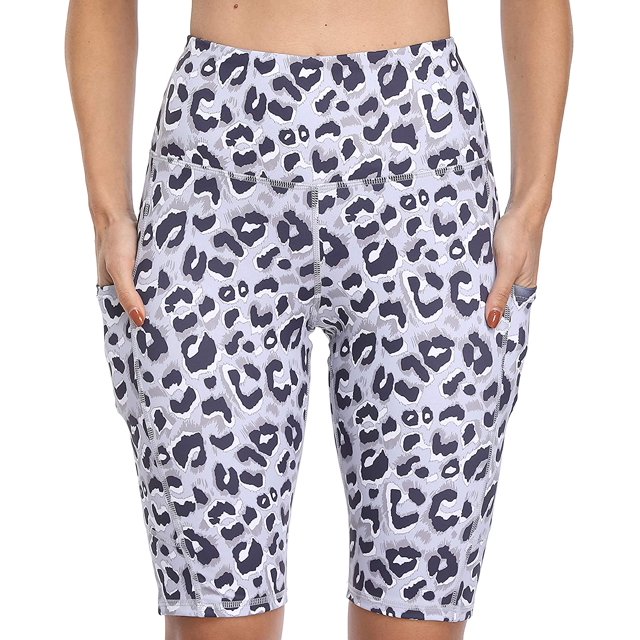 Short de Course pour Femmes avec Poches Latérales Taille Haute