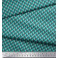 thumbnail image 2 of Soimoi Japan Crepe Satin Fabric Diagonal Check Printed Fabric 1 Yard 42 Inch Wide, 2 of 5