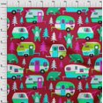 thumbnail image 4 of oneOone Tissu Velours Rouge Matériel de Robe de Camping Randonnée Tissu Imprimé Tissu au Mètre 58 Pouces de Large, 4 of 4