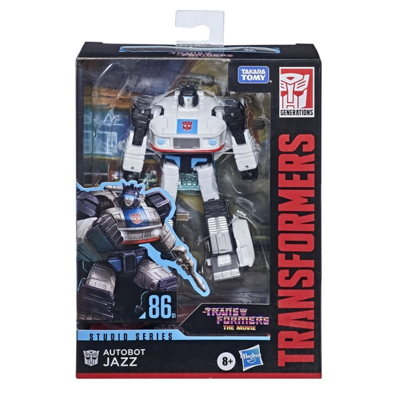 Transformers Toys Studio Series 86-01 Deluxe Class The Transformers: The Movie 1986 Autobot Jazz Action Figure - Ages 8 and Up, 4.5-inch