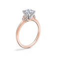 thumbnail image 4 of 0.65 T.C.W Round Shape Natural Diamond Latest Design Solitaire Wedding Ring for Ladies Solid 14K Rose Gold Size 8, 4 of 8
